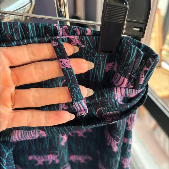 J. Crew silk Pink and Green Animal Print wide leg pants - Picture 5 of 5